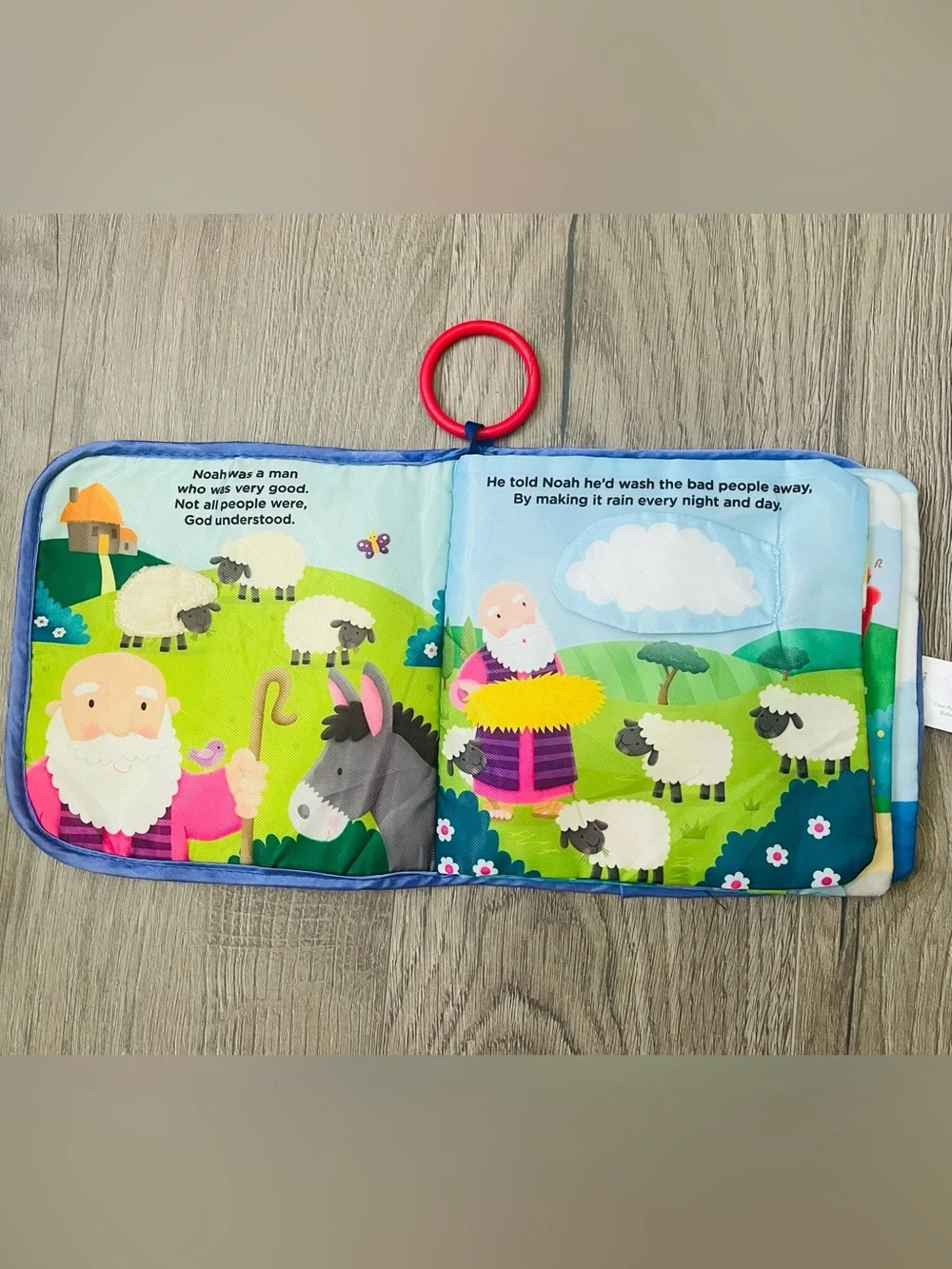 Kidsbooks Noah's Ark Baby Soft Sensory Play Book Animals Bible Activity Book
